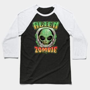 Alien Zombie Invasion Baseball T-Shirt